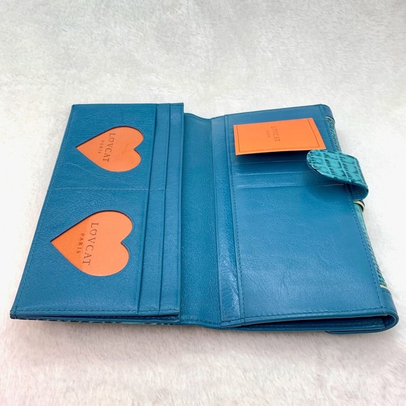 Lovcat Paris Wallet Light Blue Crocodile Print Vintage Y2K - Picture 8 of 15